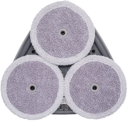 Nordväl Triple Spin dweilrobot met grove dweilborstels